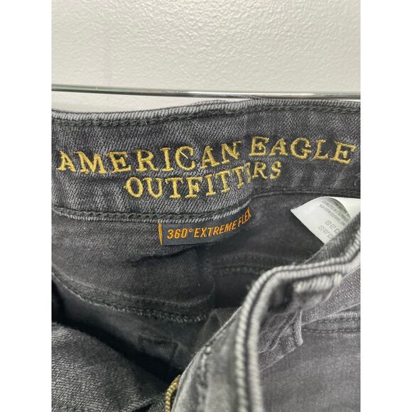 American Eagle AE 360 Extreme Flex Slim Jeans Men's Size 26 x 30 Black Goth Punk - Picture 5 of 12